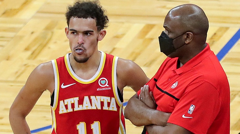 That's just false': Hawks coach Nate McMillan vehemently denies accusations  surrounding Trae Young 'beef