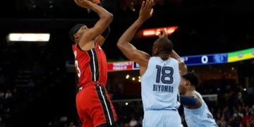 Key Points: Bam Adebayo Scores 30, Leads Heat Past Grizzles