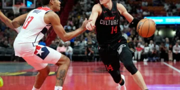 Key Points: Tyler Herro Scores 24, Leads Heat Past Wizards During NBA In-Season Tournament Opener