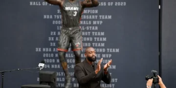 Miami Heat Unveil Dwyane Wade Statue in Celebration at the Kaseya Center